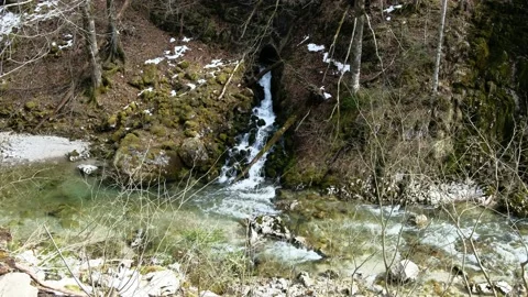 Waterfall in the valley bodinggraben Stock Footage 151304891