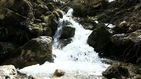 Waterfall in the valley bodinggraben Stock Footage 151304973