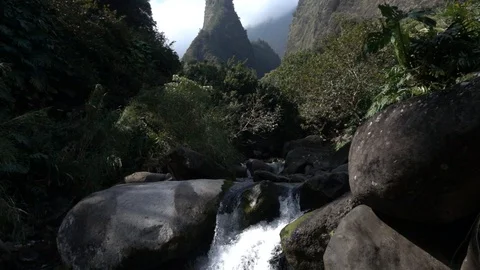 Waterfall In The Valley Stock Footage 105140937
