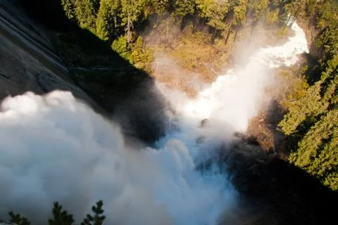 Waterfall in a valley Stock Photos