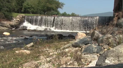 Waterfall in Vermont 스톡 동영상 8601070