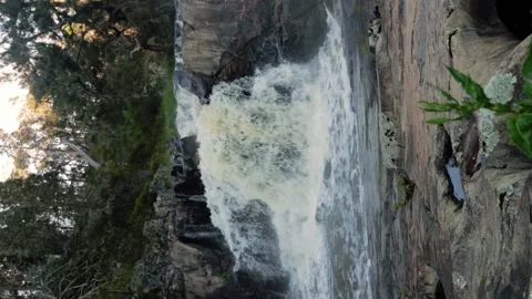 Waterfall | Vertical video Video stock 163382397