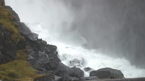 Waterfall  Vidfoss Stock Footage 97014584