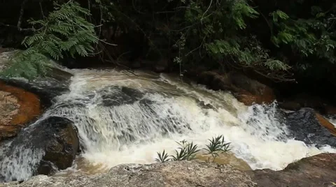 Waterfall in Vietnam, Dalat Stock Footage 55813595