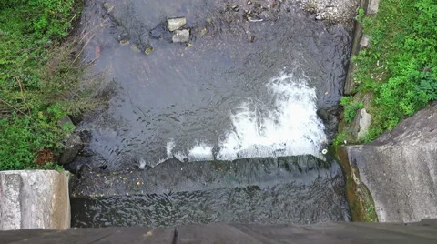 Waterfall view from above 4K Stock Footage 42800928