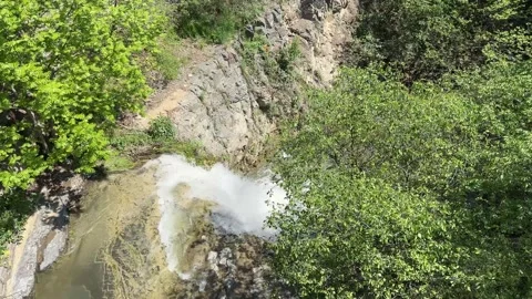 Waterfall view from above. georgia Stock Footage 309394304