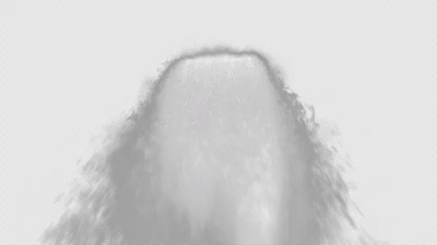 Waterfall View from Bottom. Waterfall with Alpha Channel. Transparent Background Stock Footage 249864809