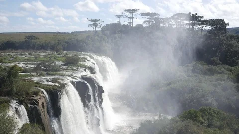 Waterfall view Stock Footage 123160001
