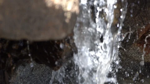 Waterfall view from mountain spring Video stock 91212069