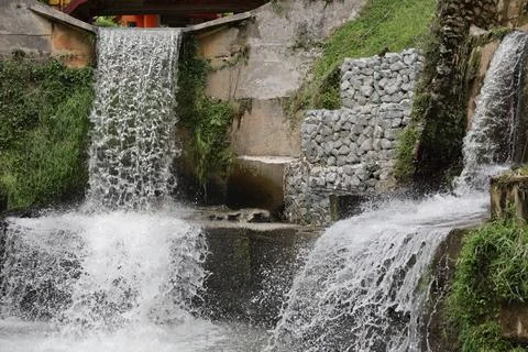 WATERFALL VIEW 스톡 사진