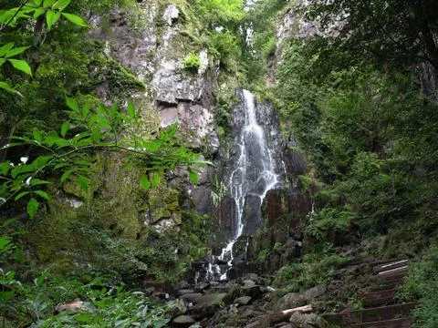Waterfall in the vosges Stock Photos