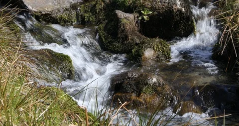 Waterfall in wales Stock Footage 106673638
