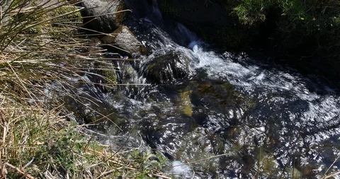 Waterfall in wales Stock Footage 106676725