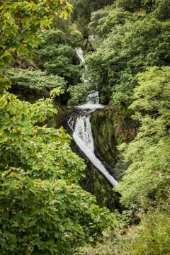 Waterfall in wales Foto stock