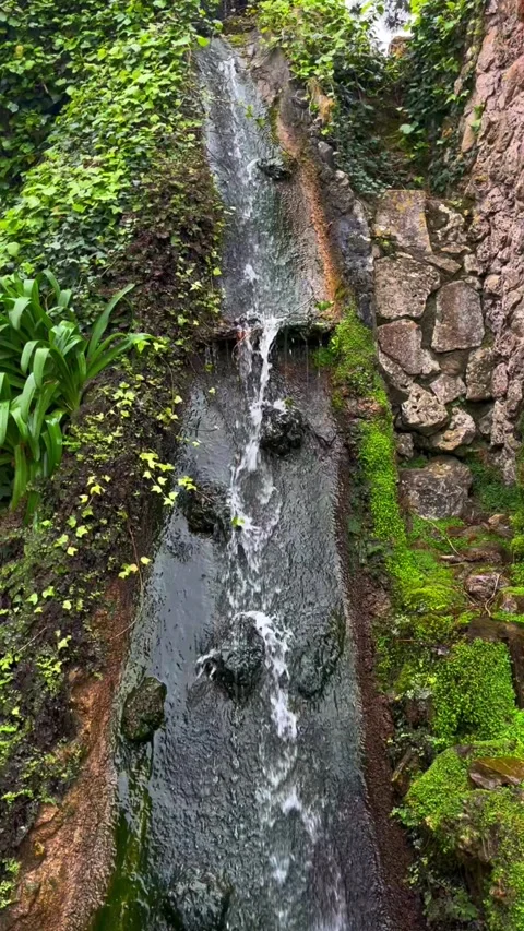 Waterfall on the wall Stock Footage 303922127
