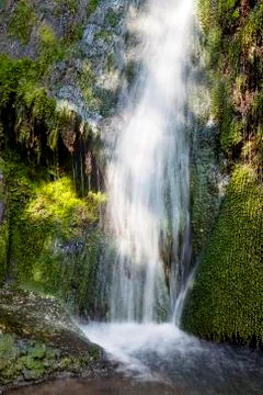 Waterfall wallpaper motion Stock Photos
