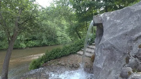 Waterfall, water current Stock Footage 91151341