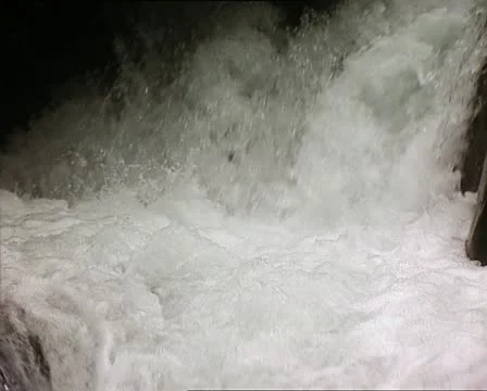 WATERFALL water det pan Video stock 12601459