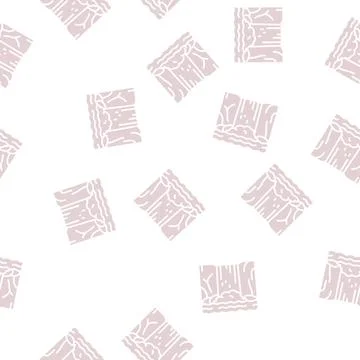 Waterfall water glyph seamless pattern Stock Illustration