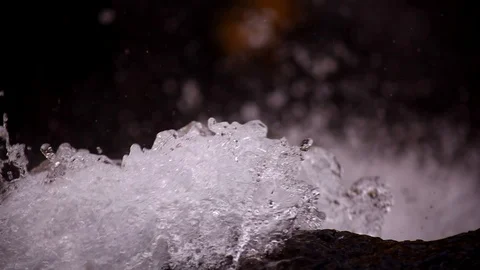 Waterfall water gushing Close Up Stock Footage 101988468