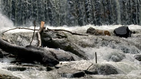 Waterfall Waters Splash Stock Footage 127016100