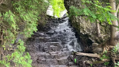 Waterfall While kayaking Stock Footage 139786274
