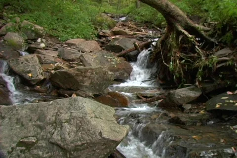 Waterfall wide push 1 Stockbeeldmateriaal 521725