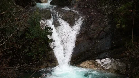Waterfall in Wild Nature Stock Footage 101748921