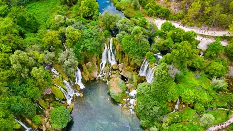 Waterfall in the Wilderness Stock Footage 306032654