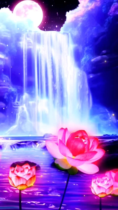 Waterfall in winter Stock Footage 254822737