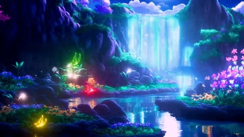 Waterfall in winter Stock Footage 255229643