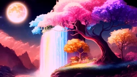 Waterfall in winter Stock Footage 255436460