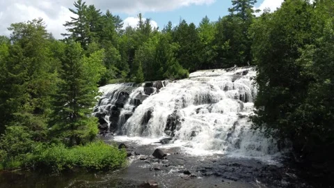 Waterfall in Wisconsin Stock Footage 242427108
