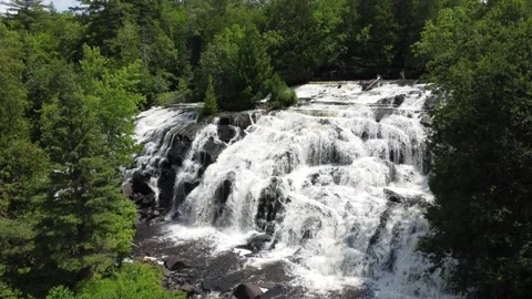 Waterfall in Wisconsin Stock Footage 242427109