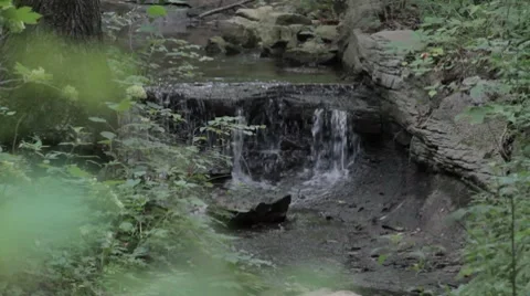 Waterfall in the woods 스톡 동영상 8508731