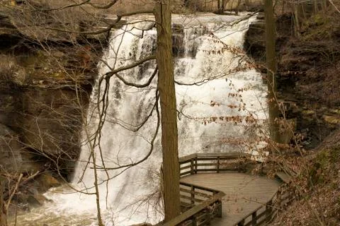 Waterfall in the woods  Foto stock