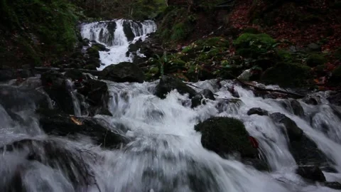 Waterfall, Yedigoller, Turkey Stock Footage 196209203