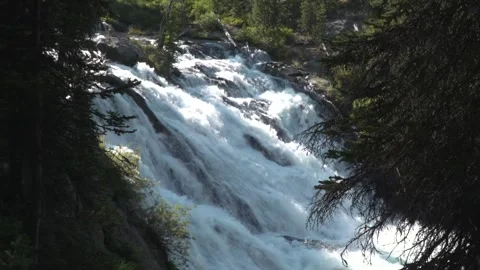 Waterfall in Yellowstone. Stock Footage 278938582