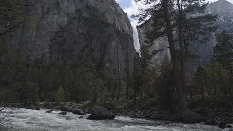 Waterfall In Yosemite Stock Footage 92313101