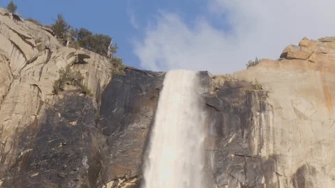 Waterfall In Yosemite Stock Footage 92316732