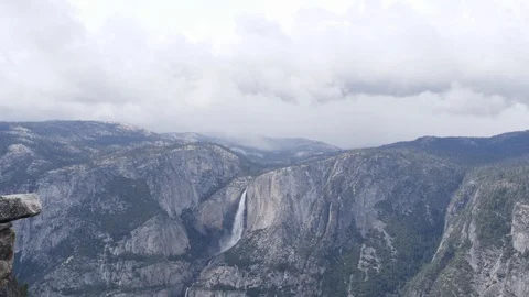 Waterfall In Yosemite Stock Footage 92319178