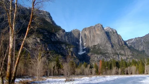 Waterfall Yosemite Stock Footage 102800429