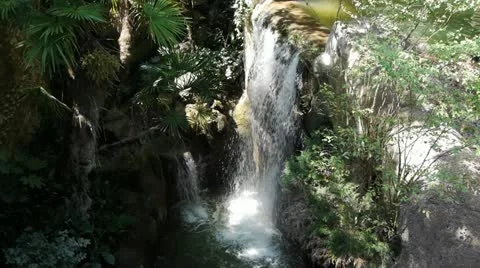 Waterfall at Zoo 2 Video stock 11407798