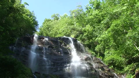 Waterfall: Zoom In Stock Footage 884999