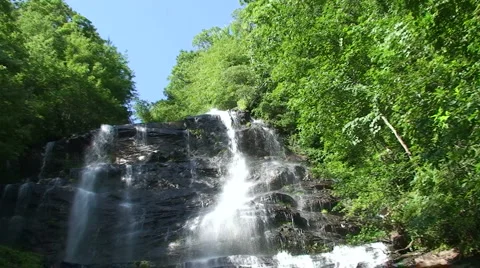 Waterfall: Zoom In Stock Footage 885071