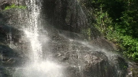 Waterfall: Zoom Out Stock Footage 885082