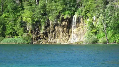 Waterfall Zoom-out Stock Footage 78733553