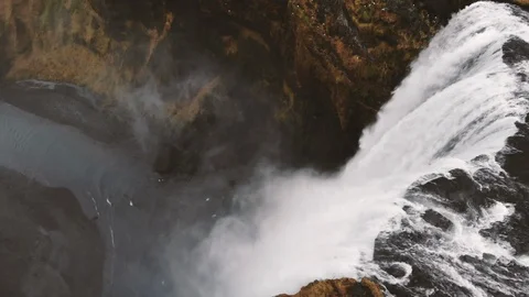 Waterfall_Skogafoss_2 Stock Footage 100307338