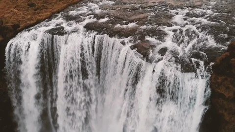 Waterfall_Skogafoss_3 Stock Footage 100306996