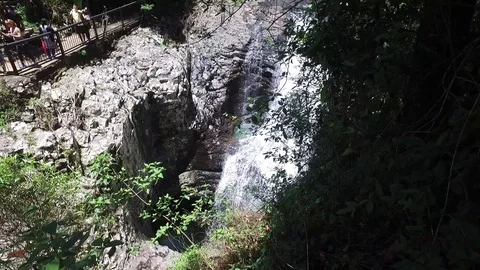WaterfallPan Stock Footage 97429345